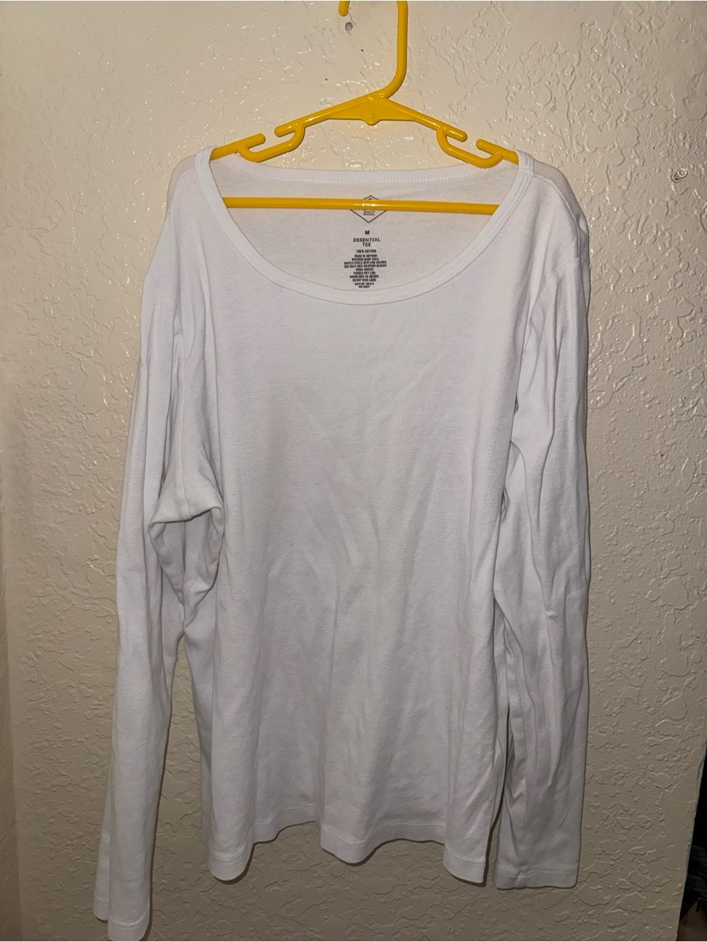 St. John's Bay White Long-Sleeve Scoop Neck Top